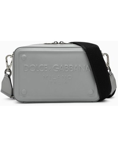 Dolce & Gabbana Dolce&Gabbana Calfskin Shoulder Bag - Gray