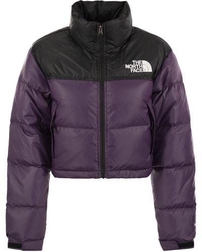 The North Face La chaqueta retro nuptse de nupcio de 1996 1996 - Morado