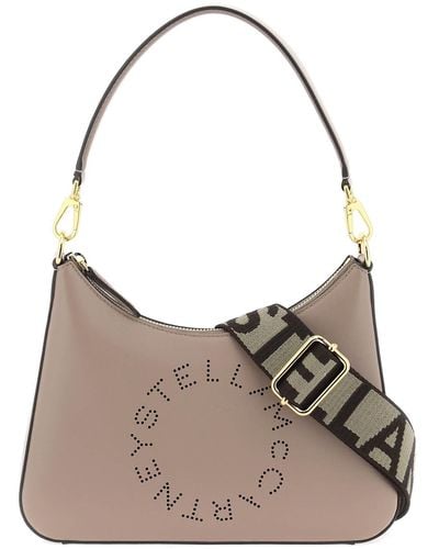 Stella McCartney Stella Mc Cartney Bolsa de hombro de logotipo pequeño - Gris