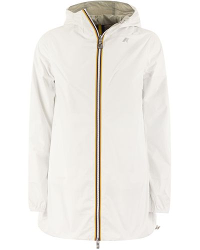 K-Way Sophie Plus Reversible Hooded Jacket - White