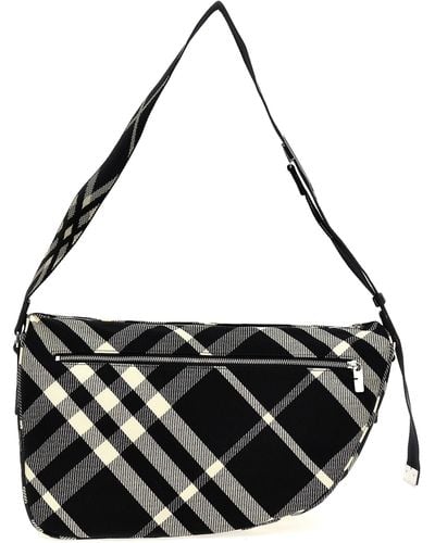 Burberry 'shield' Messenger Bag - Zwart