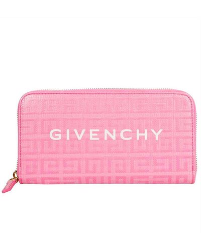 Givenchy Alle Over Logo Wallet - Roze