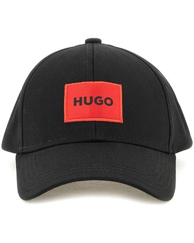 HUGO Baseball Cap mit Logo Patch - Rot