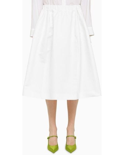 Marni Wide Skirt - White