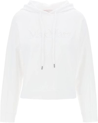 Max Mara "Stadium Sweatshirt avec EMB - Blanc