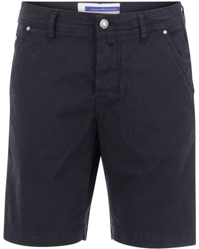 Jacob Cohen Cotton Bermudas Shorts - Azul