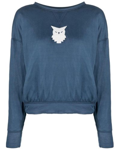 Maison Margiela Owl Motif Sweater - Blauw