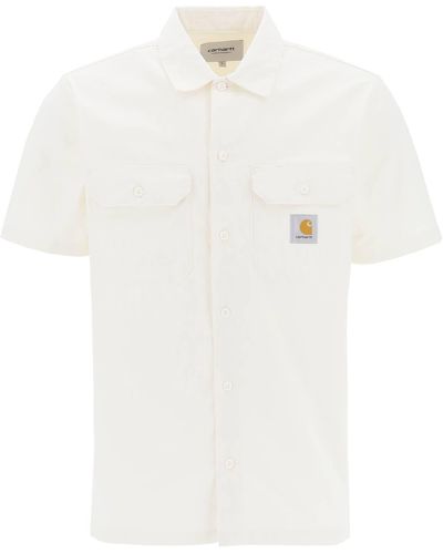 Carhartt Wip Short Meeven / Master Shirt - Wit