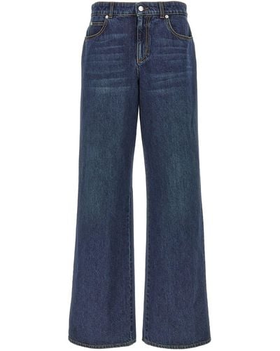 Alexander McQueen Jeans de mezclilla de - Azul