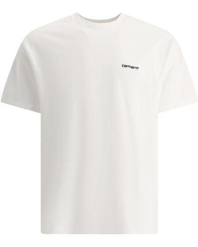Carhartt "Skript Stickhemd" T -Shirt - Weiß
