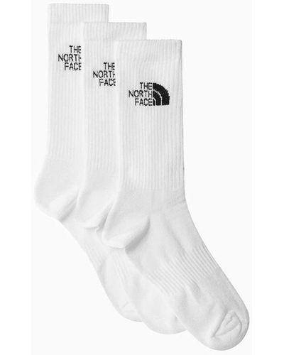 The North Face Tri Pack Of Cotton Socks - White