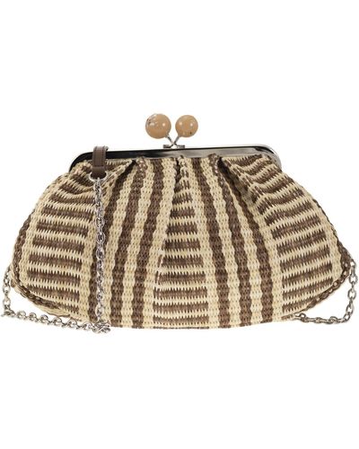 Weekend by Maxmara Week-end Max Mara Locri moyen Raffia Effet Jacquard Bag - Multicolore