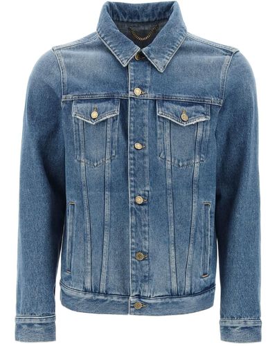 Golden Goose Veste en denim d'agent d'orose d'or - Bleu