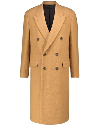 Fendi Wool Long Coat - Natural