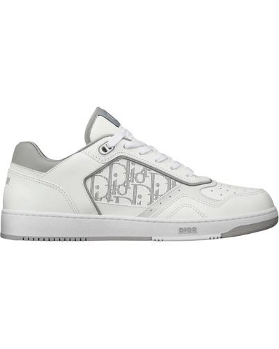 Dior Oblique Leather Sneakers - White
