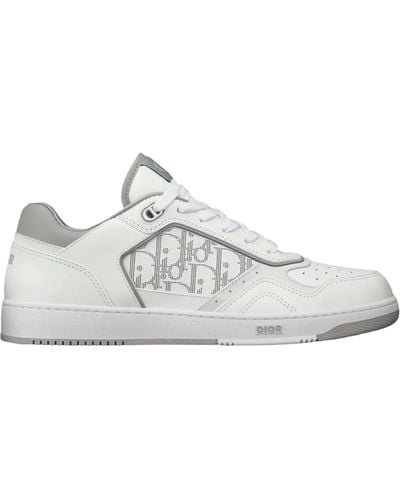 Dior Sneakers en cuir oblique - Blanc