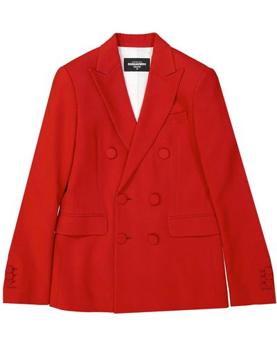 DSquared² Double-breasted Jacket - Red