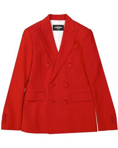 DSquared² Dubbel Breasted Jacket - Rood