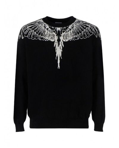 Marcelo Burlon County Of Milan Icon Wings Knitted Pullover - Black