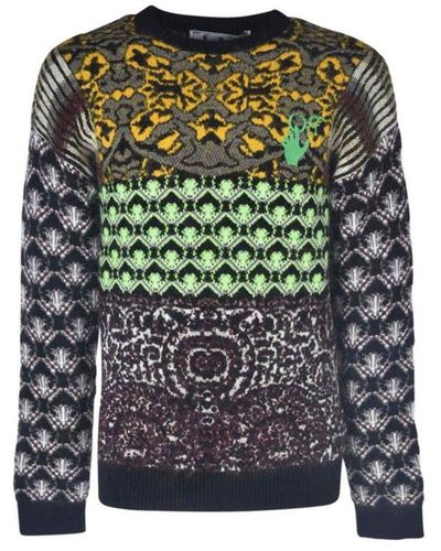 Off-White c/o Virgil Abloh Persa Fantasy Sweater - Verde