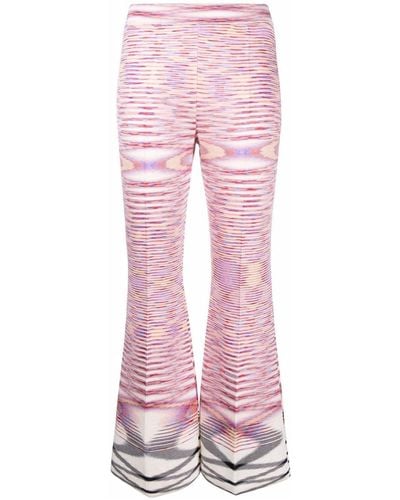 Missoni Knitted Flared Pants - Pink