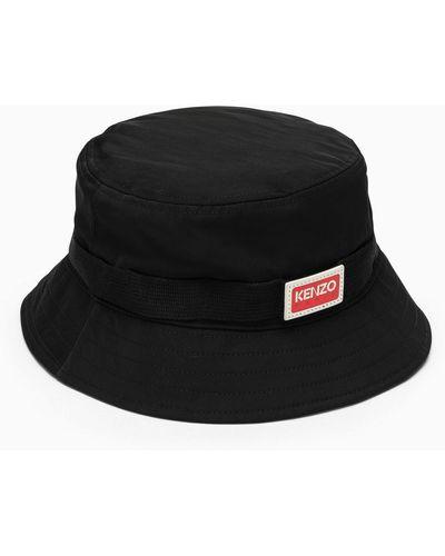 KENZO Black Eimer Hut in einem technischen Stoff - Schwarz