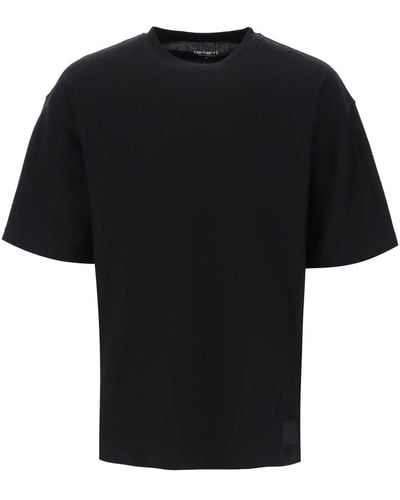 Carhartt Wigelic Cotton Dawson T -shirt Voor - Zwart