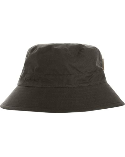 Barbour Sporthut Wax Hat - Zwart