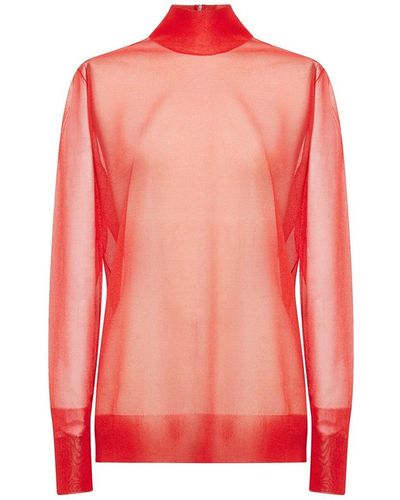 Dolce & Gabbana Transparante Top - Roze