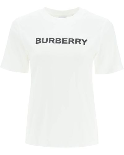 Burberry T-shirt Met Logoprint - Wit
