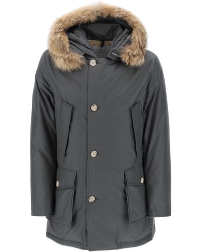 Woolrich Arctic Parka mit Kojotenfell - Schwarz