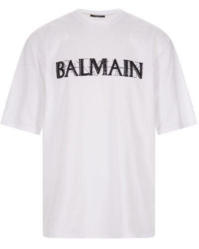 Balmain T-shirts for Men | Online Sale up to 60% off | Lyst - Page 2