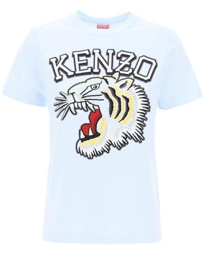 KENZO Tiger Varsity Crew Neck T -Shirt - Weiß