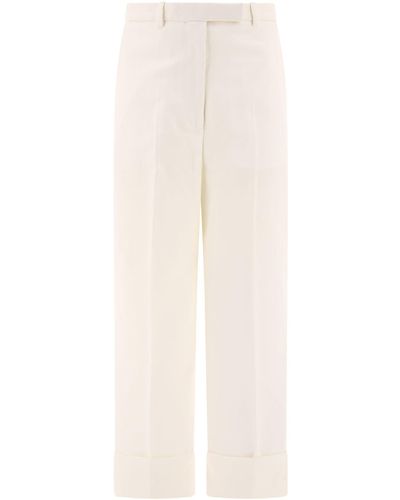 Thom Browne Pantalon en coton biologique - Blanc