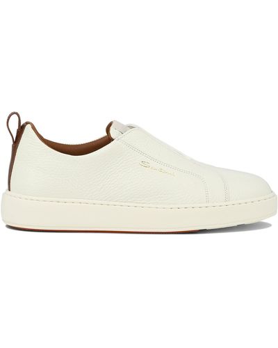 Santoni Slip Op Sneakers - Wit