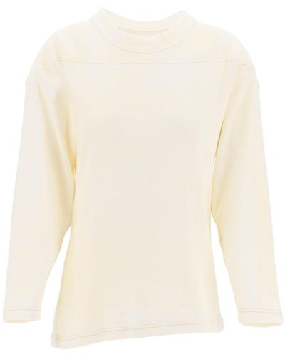 Maison Margiela Crewneck Sweatshirt mit numerischen - Weiß