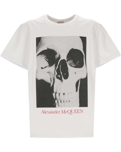 Alexander McQueen Alexander MC Queen Man Weiß / Schwarz T -Shirt und Polo 781993 - Grau