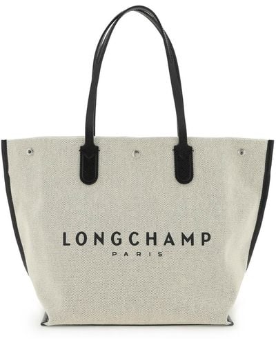 Longchamp 'roseau' Shopping Bag - Natural
