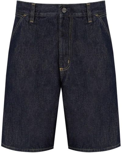 Carhartt Single Knie Dark Blue Bermuda Shorts - Blau