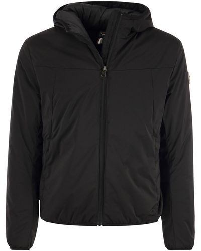 Colmar , de lo contrario, chaqueta con capucha en tela elástica - Negro