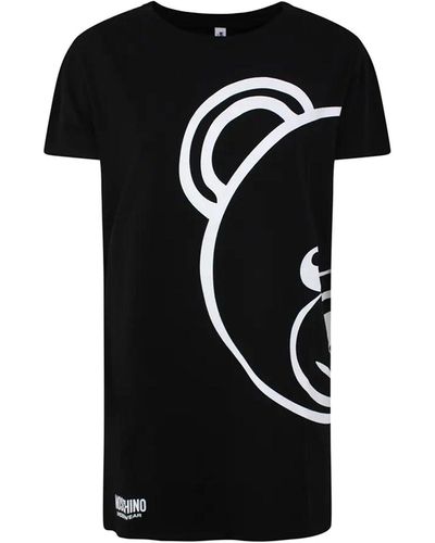 Moschino Moschino Unterwäsche Unterwäsche Bear Logo T -Shirt - Schwarz