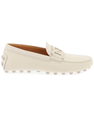 Tod's Gommino Bubble Kate Loafers - Naturel