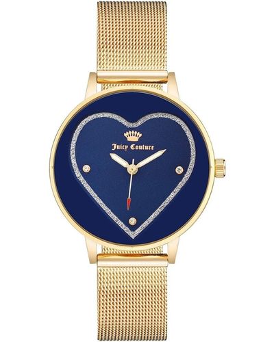 Juicy Couture Relojes de mujer de oro rosa - Azul