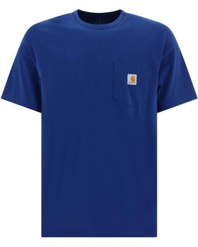 Carhartt T-shirt avec de la poche - Bleu