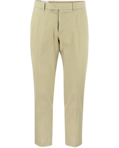 PT Torino Rebel Cotton and Linen pantaloni - Neutro
