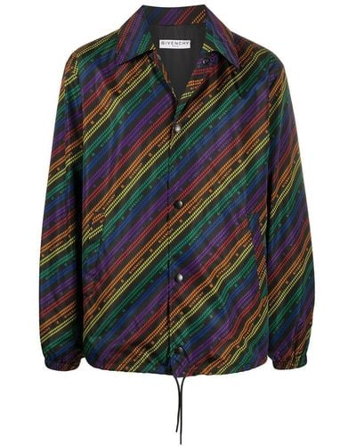 Givenchy Rainbow Chain Nylon Jacket - Groen