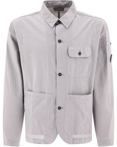 C.P. Company C.P. Firmenhemd mit Taschen - Grau