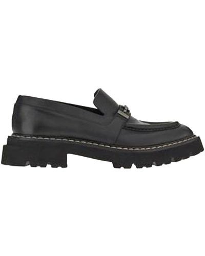 Ferragamo Lederen Loafers - Zwart