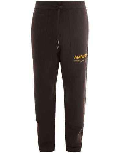 Ambush Katoenen joggingbroek Met Logo - Zwart