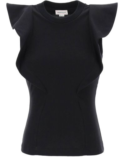 Alexander McQueen Sleeveless T-Shirt - Black
